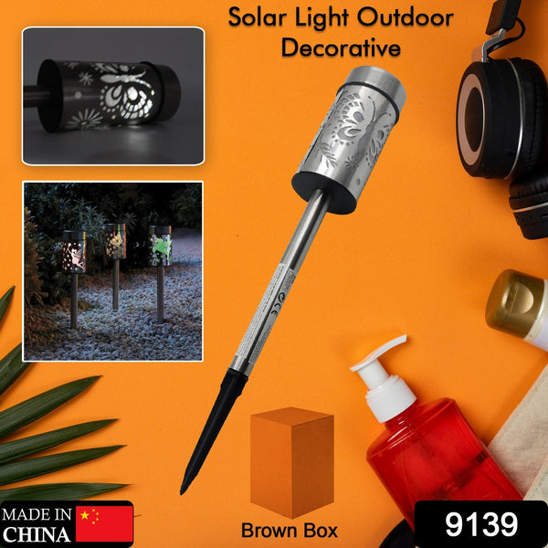 9139 Solar Pathway Light Solar Lawn Light Ground Plug Lamp Waterproof Energy Saving Outdoor Garden Path Decking Light Landscape Lighting.