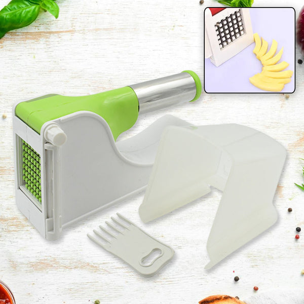 0114 Virgin Plastic French Fry Chipser, Potato Chipser / Potato Slicer with Container