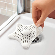 0830  Star Shape Suction Cup Kitchen Bathroom Sink Drain Strainer Hair Stopper Filter, Star Shaped Sink Filter Bathroom Hair Catcher, Drain Strainers Cover Trap Basin(Mix Color 1 Pc)