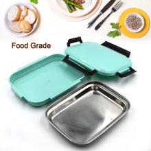 5366 Plastic Insulated Airtight Leak-Proof Lunch Box With small lunch box, Stainless Steel Plate for Office, School, Picnic