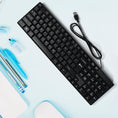 7328 Wired USB 102 Keys, Ergonomic Portable Typewriter Keyboard for Home Office, Plug and Play DeoDap