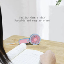 4800 Mini Handheld Fan Portable Rechargeable Mini Fan Easy to Carry, for Home, Office, Travel and Outdoor Use DeoDap