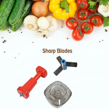 5351 Manual Food Push Chopper And Hand Push Vegetable Chopper, Cutting Chopper For Kitchen With 3 Stainless Steel Blade ( B Grade Chopper ) DeoDap