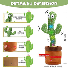 8047L  Dancing Cactus Talking Toy, Chargeable Toy (loose) DeoDap