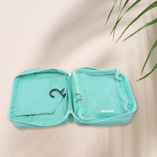 7938 Travel Wash Bag Multi-Functional Waterproof Cosmetic Storage Bag Handheld Foldable Hook Cosmetic Bag with Zipper Closure Handbag Portable Classification Bags(1 Pc Mix Design)