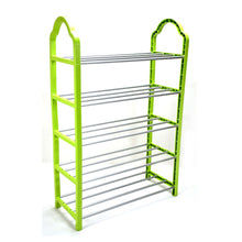 5176 5Tiers Steel  Shoe Rack Adjustable Shoe Shelf Storage Organizer For Home Use DeoDap