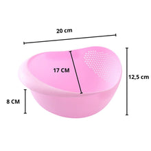 108 Kitchen Plastic big Rice Bowl Strainer Perfect Size for Storing and Straining DeoDap