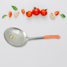 Colander Spoon, Non Slip Hand Polished Thickened Hot Pot Spoon for Kitchen for Restaurant, Stainless Steel Cooking Colander Skimmer Slotted Spoon Kitchen Strainer Ladle with Long Handle for Kitchen Cooking Baking (35 Cm & 34Cm)