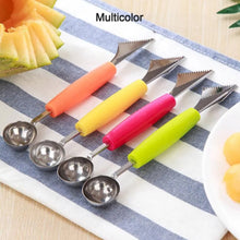 7031 Multifunctional Stainless Steel Fruit, Vegetable Pattern Carving Knife Peeler Corer Spherical Dig Ball Scoop, Garnishing Dig Ball Spoon Kit. DeoDap