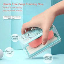 6296B 2-in-1 Portable Soap Roller Dish & Soap Dispenser with Roller and Drain Holes, Multifunctional Soap Holder Foaming Soap Bar Box for Home, Kitchen, Bathroom DeoDap