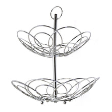 5179 2Tier Fruit Bowl Steel 40cm For Kitchen Use DeoDap