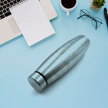 6859 Stainless Steel Sports Water Bottles, BPA Free and Leak Proof Cap and Steel Bottle silver, Steel fridge Bottle For office/Gym/School 1000 Ml