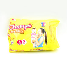 0968 Small  Champs Dry Pants Style Diaper- Small Best for Travel  Absorption, Champs Baby Diapers, Champs Soft and Dry Baby Diaper Pants (S5 Pcs )