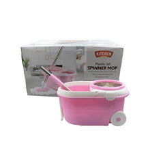 4105 Mop with Bucket For Floor Cleaning With Steel Spin /Mop for Floor Cleaning / Floor Cleaner Mop / Spin Mop / Magic Mop / Mop Stick / Spin Mop Set with Bucket/ Household Office Cleaning Tool Mop