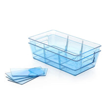 5776 Plastic Refrigerator Organizer Bins, Set Of 2 Stackable Fridge Organizers with Handle, Clear Organizing Food Fruit Vegetables Pantry Storage Bins for Freezer kitchen Cabinet Organization and Storage (2 Pcs Set Mix Color)