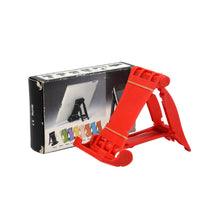 7352  Adjustable Foldable Plastic Square Mobile Stand Premium Mobile Stand Use For Home , Office & Multiuse DeoDap