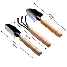 0541 Small sized Hand Cultivator, Small Trowel, Garden Fork (Set of 3)