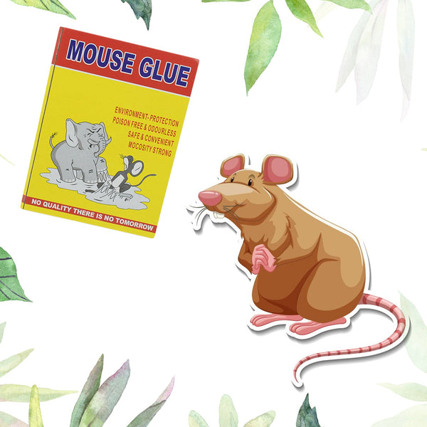 1210 Mouse Trap Glue Pad, No Smell, Non-Poisonous, Easy to Use, Easily Disposable, Adhesive Sticky Glue Pad, Non Toxic, Rat Terminator for Home, Office, Godown