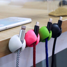 1334 Cable Clips Multi Purpose Cable Organizer , Wire Holder For Desk And Table Use DeoDap