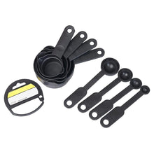 106 Plastic Measuring Cups and Spoons (8 Pcs, Black) Sajal Enterprise