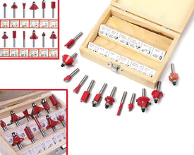 0406 -12 / 15pcs Milling Cutter Router Bit Set