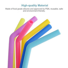 584 Food Grade Silicone Straws (4pcs) DeoDap