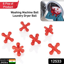 12533 Reusable Eco-Friendly Laundry Washing Balls for Washing Machine, Laundry dryer Ball (6 Pc Set)