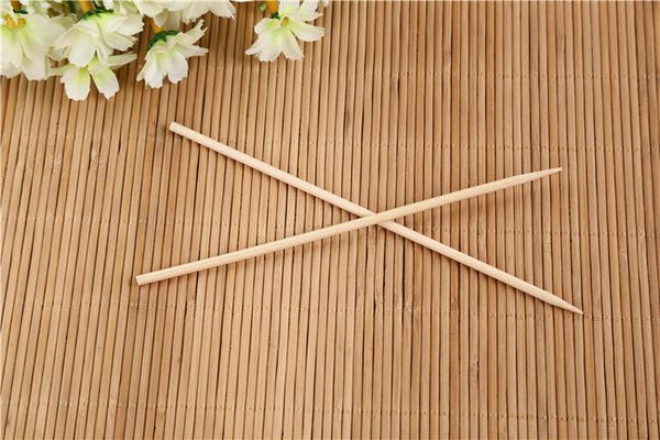 1100 Camping Wooden Color Bamboo BBQ Skewers Barbecue Shish Kabob Sticks Fruit Kebab Meat Party Fountain Bamboo BBQ Sticks Skewers Wooden (20cm)