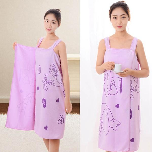 1453A Soft Cotton Bathrobe for Girls & Women || Bath Robe Towel for Women ||Quick Dry Dress Towel for Ladies. DeoDap