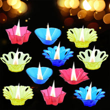 6004 Plastic Candle Cup with Multi Shape Diwali Diya Cup (Multicolor)