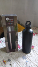 12515 Vacuum Stainless Steel Water Bottle With Carry Handle, Fridge Water Bottle, Leak Proof, Rust Proof, Cold & Hot | Leak Proof | Office Bottle | Gym | Home | Kitchen | Hiking | Trekking | Travel Bottle (Approx 750 ML )