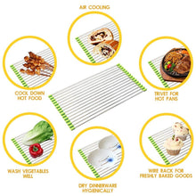 2064A FOLDABLE DRAIN RACK KITCHEN SINK ROLL UP DISH DRYING RACK PORTABLE DISH RACK DeoDap