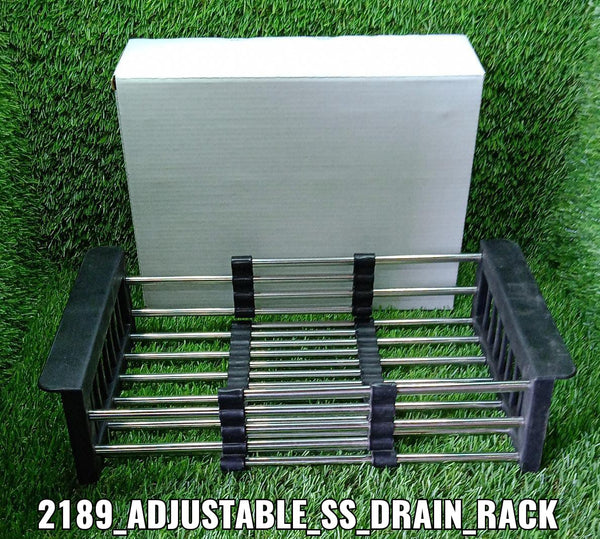 2189 Stainless Steel Expandable Kitchen Sink Dish Drainer