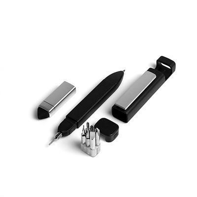 7470 Pen-Shaped Phone Holder with Screwdriver Sets, Multi-Function Pen 4 in 1 Tech Tool Pen, Portable Phone Tools with Capacitive Stylus Ball Point Pen Mobile